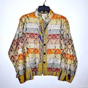 Cold Water Creek 100% silk jacket size is petite large.